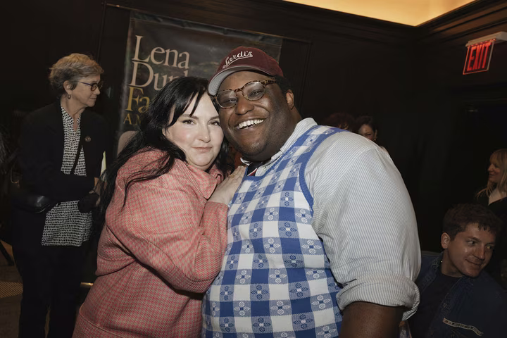 Ліна Данем спілкується з фанатами голлівудські зірки