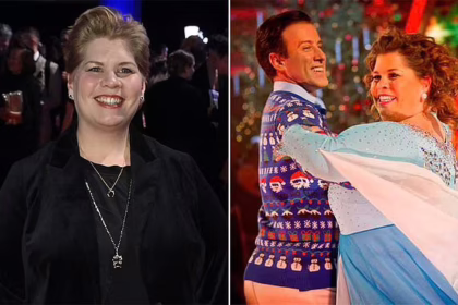 Комедіантка Кеті Бренд під час виступу на шоу Strictly Come Dancing