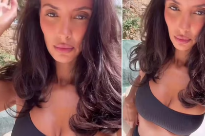 Мая Джама в чорному бікіні демонструє фігуру в Італії перед шоу Love Island