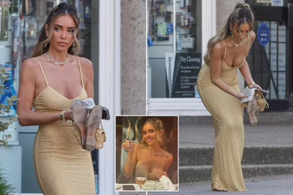 Зана Палі в золотій сукні з коштовними прикрасами Van Cleef