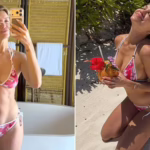 Ешлі Робертс у рожевому бікіні відпочиває на Мальдівах