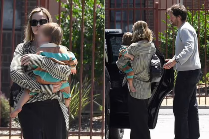 Марго Роббі з сином та чоловіком Томом Акерлі в Лос-Анджелесі