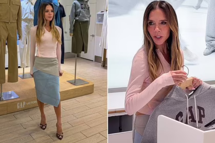 Вікторія Бекхем на презентації колекції Gap у Нью-Йорку