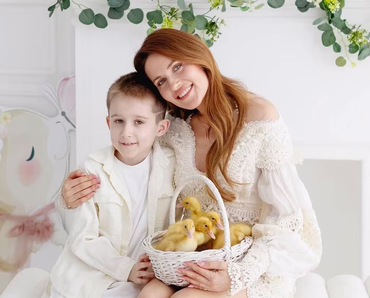 Наталка Денисенко з сином Андрієм