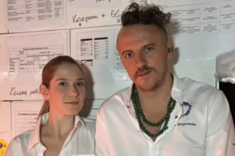 Шеф-кухар Євген Клопотенко та його наречена Катерина Воскресенська на романтичному фото