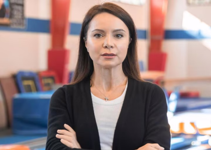 Олімпійська чемпіонка Лілія Подкопаєва з мамою архівне фото